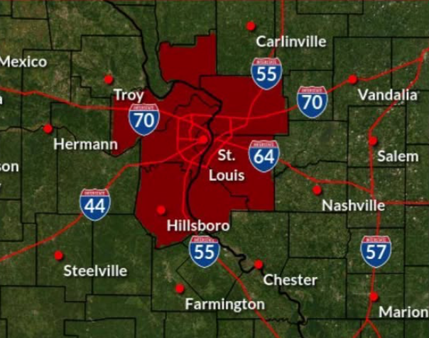 Graphic courtesy of the U.S. National Weather Service Saint Louis Missouri.